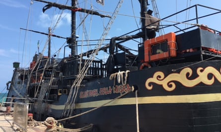 The tourist pirate ship in Cancún where spring breakers allegedly chanted ‘build the wall’.