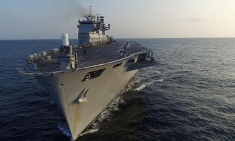 HMS Ocean is at risk from defence spending cuts.