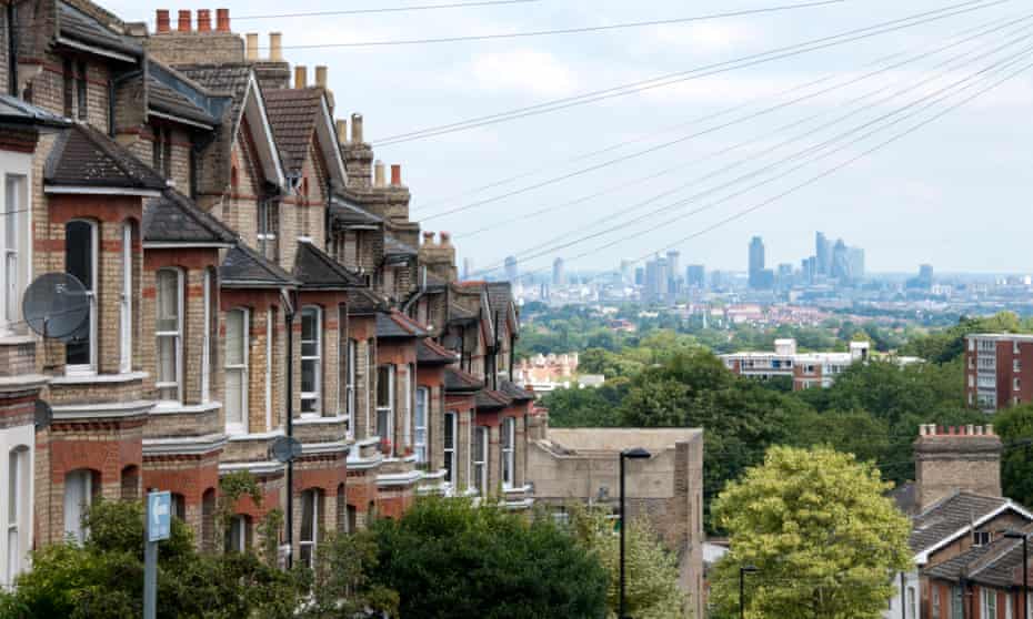 The City of London seen from Woodland Road in Crystal Palace, London