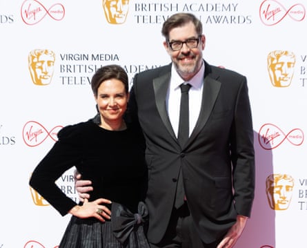 Richard Osman with his wife, Ingrid Oliver.