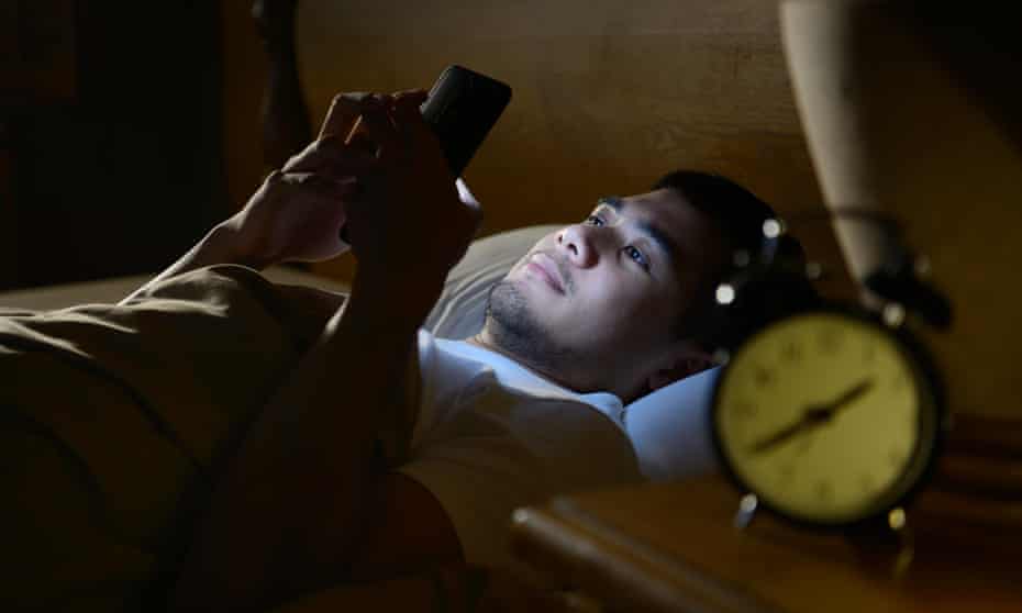 The King’s College London study found young adults who used their phone after midnight were most likely to be at high risk of displaying addiction. 
