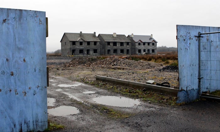 A picture of The Waterways, which in 2012 was an empty and unsold housing development, in Keshcarrigan, County Leitrim.