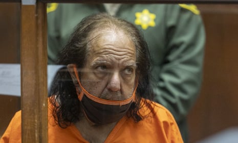 Ron Jeremy at a court hearing last year. LA county prosecutors used secret grand jury proceedings to get an indictment that replaces the original charges.