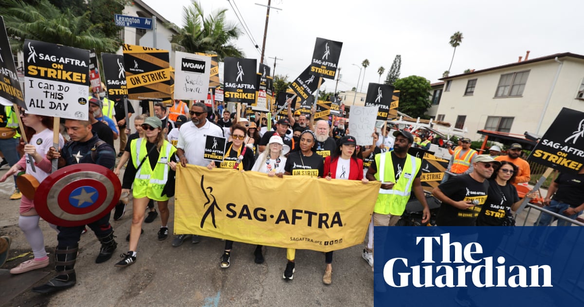 Want to help strike-hit Hollywood while Adam Scott walks your dog? Here’s your chance - The Guardian