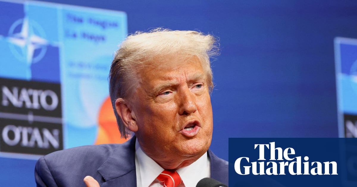 Trump studies a NATO spending chart and concludes the real enemy is math, alliances, and anyone who won’t bomb Iran on command.