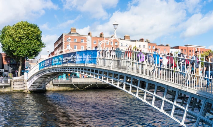 Coats For Homeless Removed From Dublin S Ha Penny Bridge Ireland The Guardian