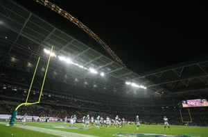 A packed Wembley gets its first taste of NFL