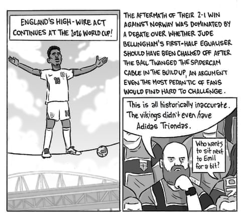 David Squires on … England’s high-wire act continuing to the World Cup semis, panel 1