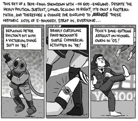 David Squires on … England’s high-wire act continuing to the World Cup semis, panel 8