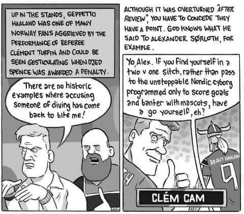 David Squires on … England’s high-wire act continuing to the World Cup semis, panel 4