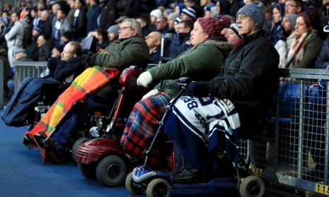 Disabled fans at the Hawthorns