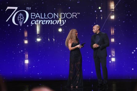 Kate Scott and Thierry Henry.