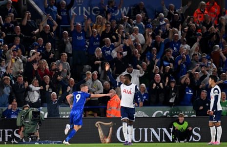 Vardy célèbre son but