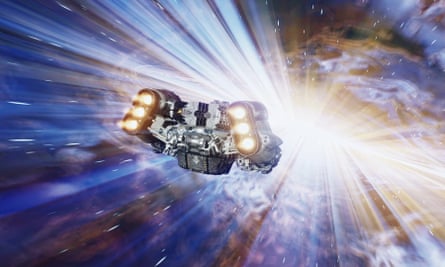 With your ship's grav drive you can warp through space and visit distant star systems...starfields.