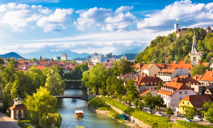 Ljubljana is a city of Baroque and Habsburg buildings.