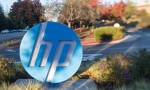 HP sign outside headquarters