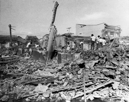 ‘It helped bring on the revolution’ … damage from the earthquake that struck Managua in Nicaragua in 1972.