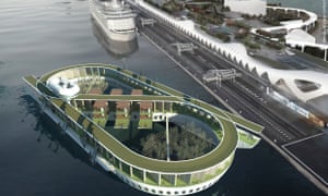 A rendering of Floating Eternity, a proposed cruise ship-cum-cemetery.