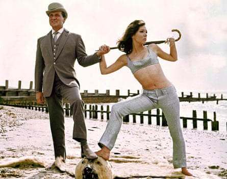 Patrick Macnee with Diana Rigg in The Avengers.