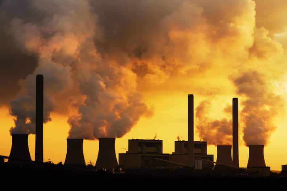 Smoke stacks at Loy Yang power station