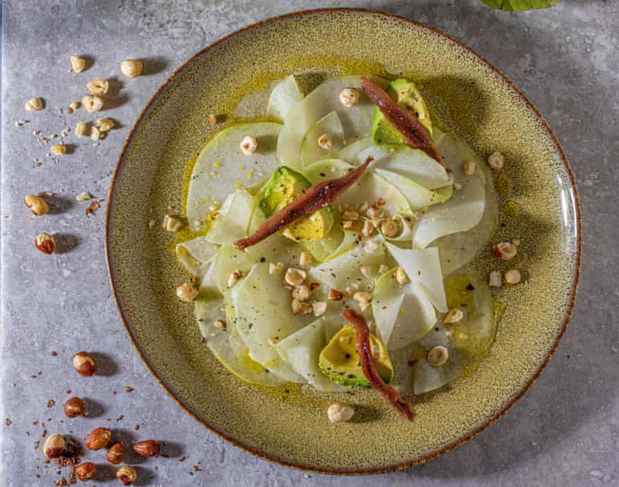 Claire Ptak’s kohlrabi and avocado salad.