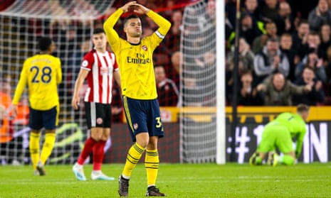Granit Xhaka’s first-half effort for Arsenal was the only save Sheffield United’s Dean Henderson had to make during Monday’s match.