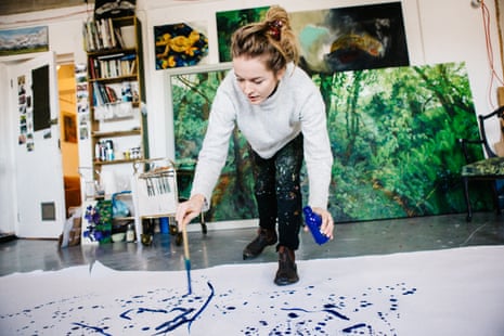 Finding communal and creative space … an artist at Old Jet, a rural creative hub in Suffolk.
