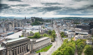 The view from Calton Hill towards the Old Town