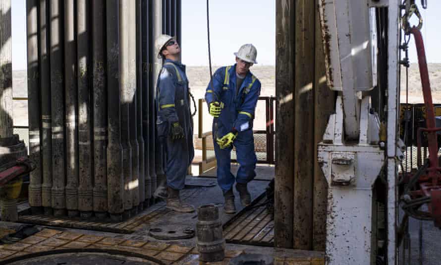 Royal Dutch Shell rig operators in Texas. Oil and gas companies have been told they could be downgraded between one and two notches as S&amp;P increases risk rating for the entire sector. 