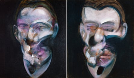 Francis Bacon’s diptych Two Studies for Portrait, 1976.