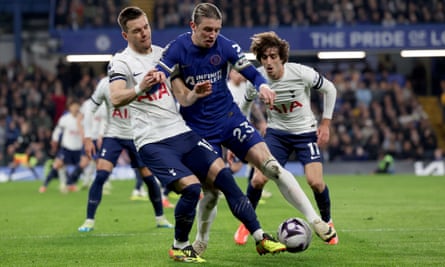 Conor Gallagher in action during Chelsea’s 2-0 defeat of Tottenham