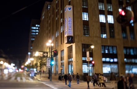 The Twitter headquarters in San Francisco, California, before the pandemic.
