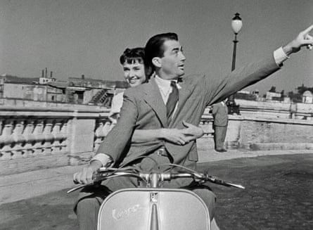 Audrey Hepburn and Gregory Peck in Roman Holiday, 1953.
