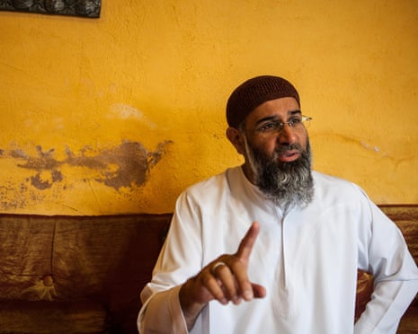 Anjem Choudary, photographed at a cafe in north London in 2014.