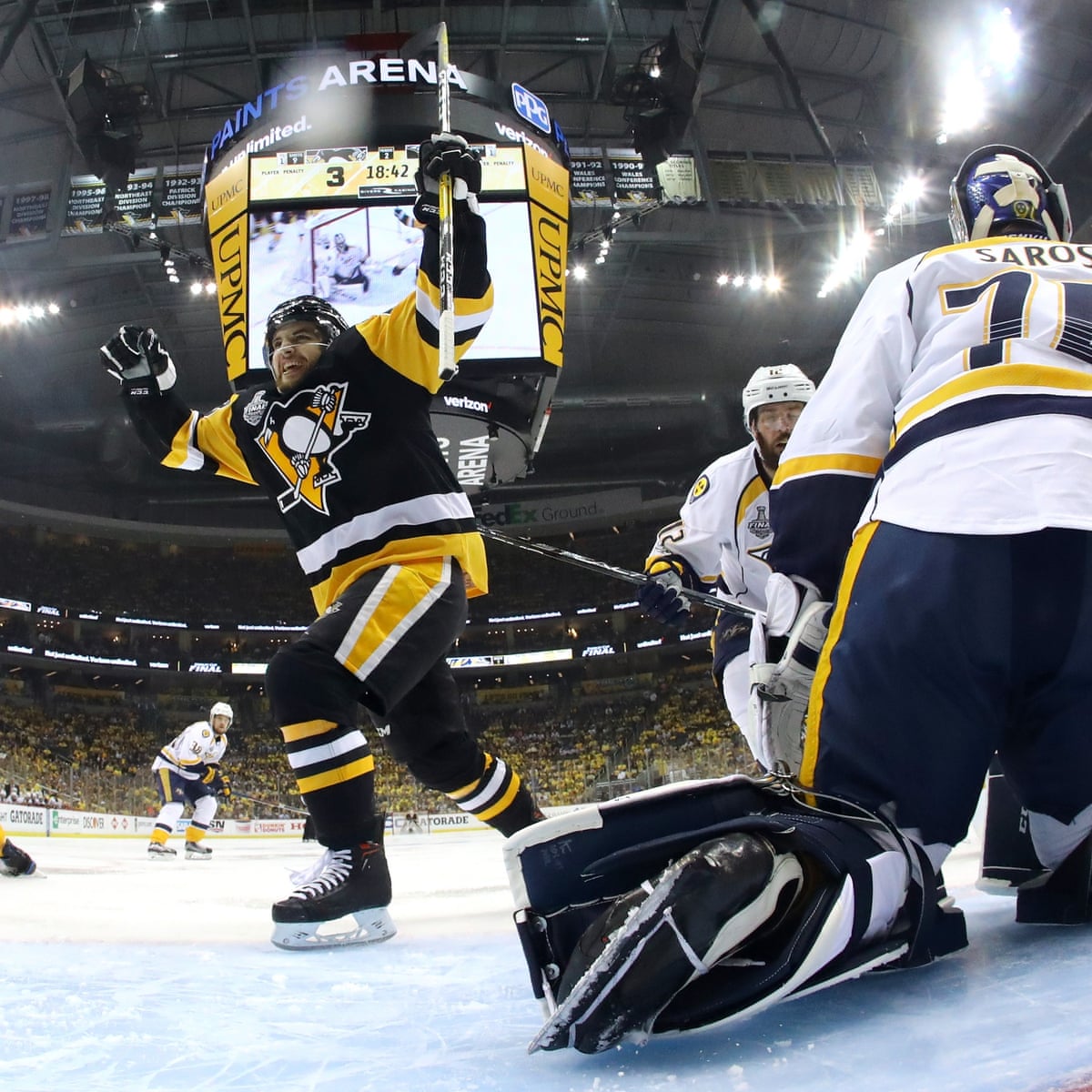 Penguins one win from second straight Stanley Cup after ...
