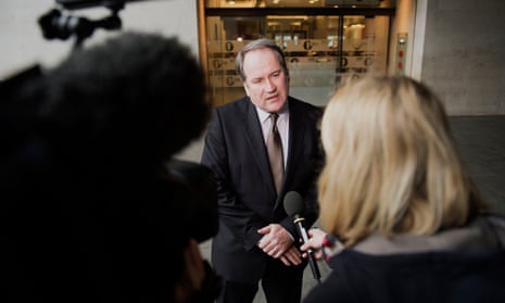 Bob Shennan, controller of Radio 2 and director of BBC Music, speaks to the media outside BBC Broadcasting House
