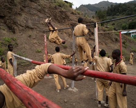 Amharas are training for combat over training bars