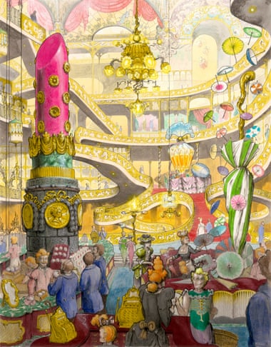 A banquet of bling … Pablo Bronstein, Department Store, 2020-21.