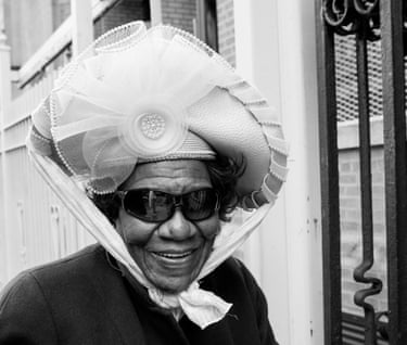 a women with a hat