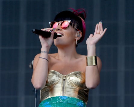 Lily Allen at Radio 1’s Big Weekend in Glasgow in 2014.