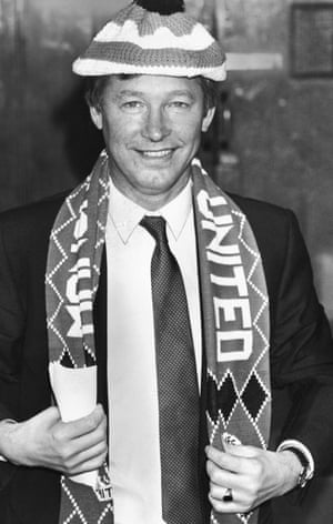 Alex Ferguson in 1986 after taking over as Manchester United boss.