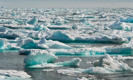 Sea ice in the Hudson Strait
