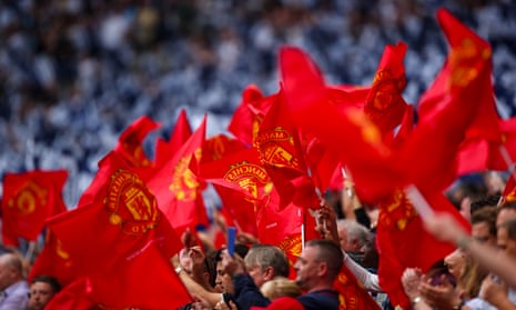 Manchester United fans at the Wembley FA Cup semi-final victory against Tottenham on Saturday.