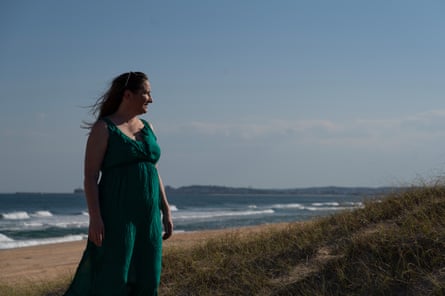 Anne McCrea, in the Worimi Sand Dunes, in NSW.
