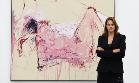 Tracey Emin opens her exhibition at the White Cube Bermondsey, London.
