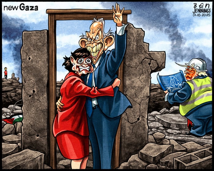Ben Jennings on the New Gaza plan – cartoon