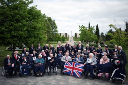 Veterans attend a VE Day tea party in Staffordshire