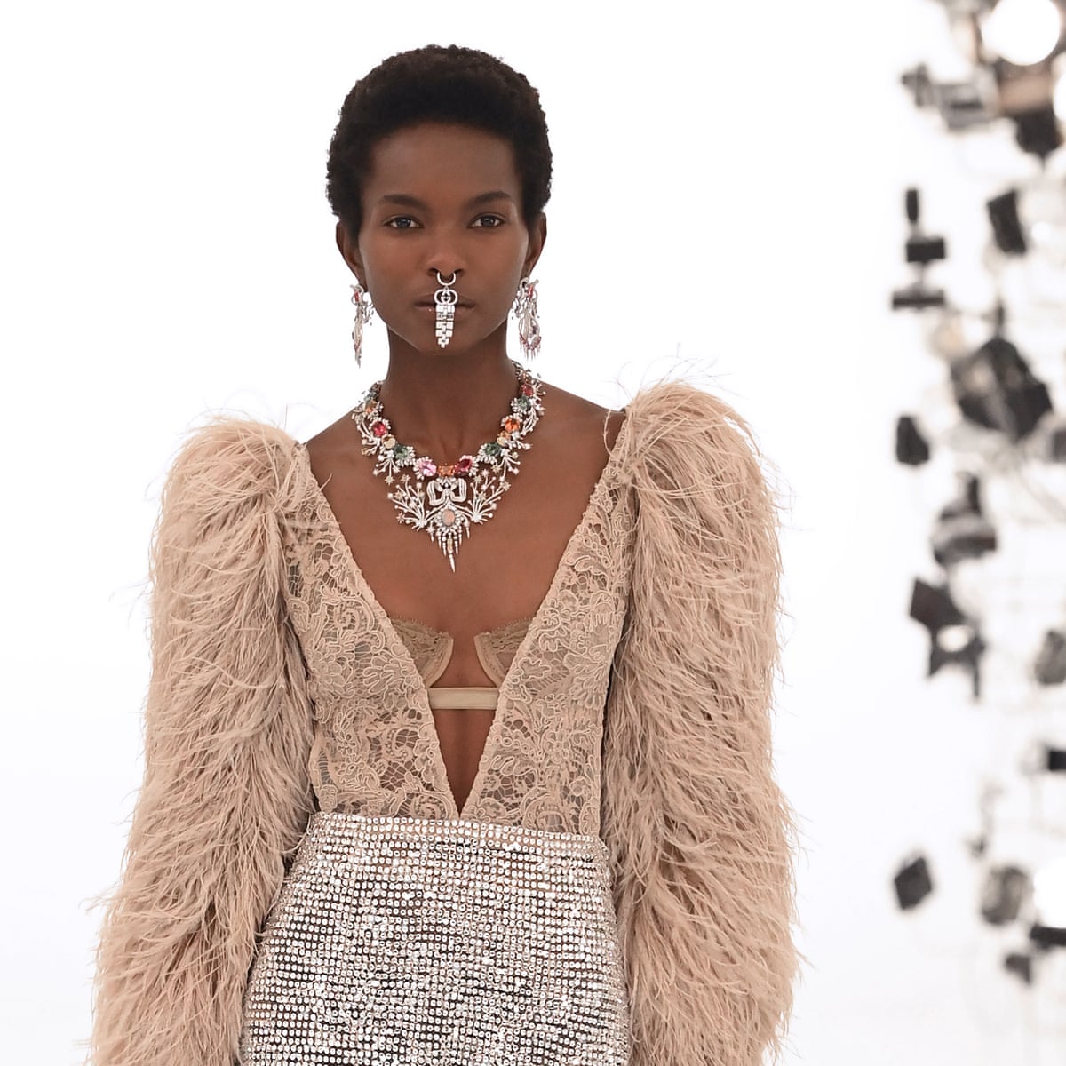 Nose Rings And Glitter Gucci Reveals Dialogue With Otherness Gucci The Guardian Fashion Rings 2022