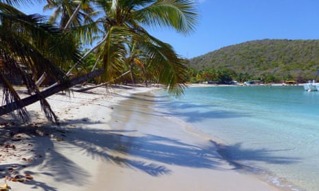A beach in the British Virgin Islands