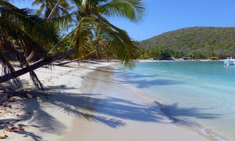 Beach scene on British Virgin Islands